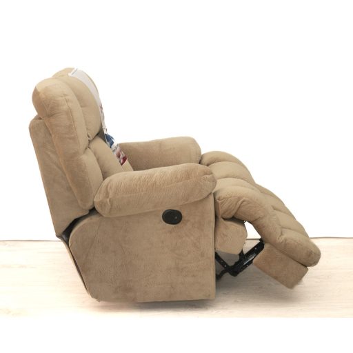 Fekvőfotel XL méretben Camel bézs mikroszálas plüss kárpittal raktárról - Cloud