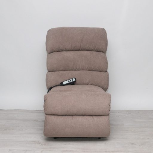 Moduláris relax kanapé motoros betét fotelje Cuba világosbarna szövet kárpittal raktárról - Preston2