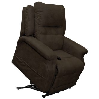   Felállást segítő masszázs fotel textilbőr kárpittal - Haywood