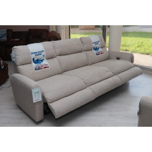 Motoros ülőgarnitúra 3 1 1 drapp szövet kárpittal - raktárról - McPherson