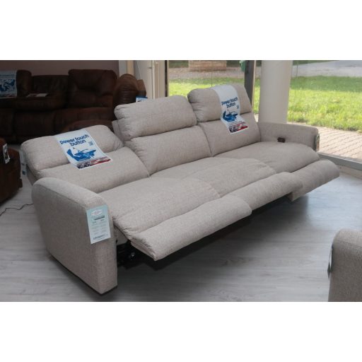 Motoros ülőgarnitúra 3 1 1 drapp szövet kárpittal - raktárról - McPherson