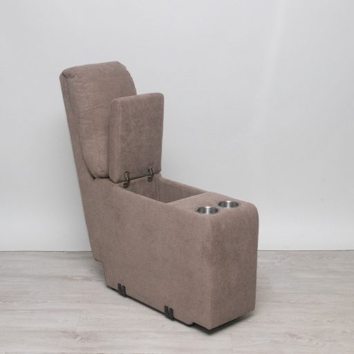 Moduláris relax kanapé mozis - italtartós betét eleme Cuba világosbarna színű szövet kárpittal raktárról - Preston2