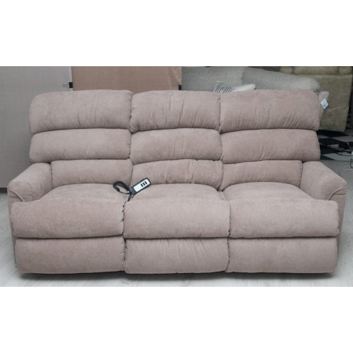 3 személyes full relax motoros kanapé Cuba világosbarna szövet kárpittal raktárról - Preston2