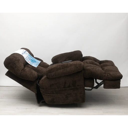 Fekvőfotel wellness funkciókkal - csokoládébarna - SterlingFekvőfotel motoros deréktámasszal és motoros fejtámlával - csokoládébarna - Sterling