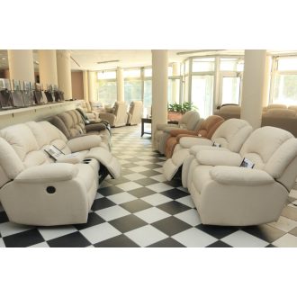   Házimozis ülőgarnitúra Loca bézs microszálas bársony kárpittal raktárról - 2 1 1 - Tessin