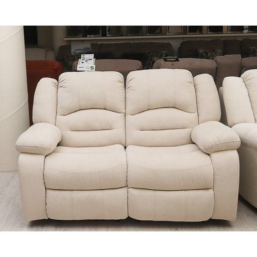 2 személyes relax kanapé - Bronx beige teflonos szövet kárpittal raktárról - Tessin