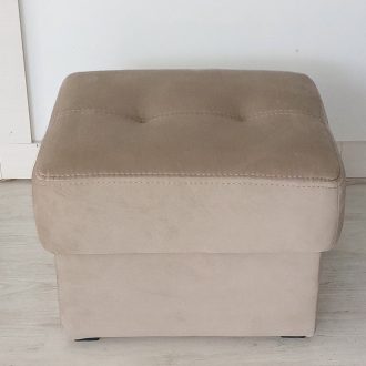   Relax fotel mellé zsámoly Loca drapp microszálas kárpittal 50 X 55 cm raktárról - Tessin B