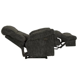   Fekvőfotel XL méretben faszénszürke microszálas plüss kárpittal raktárról - Cirrus