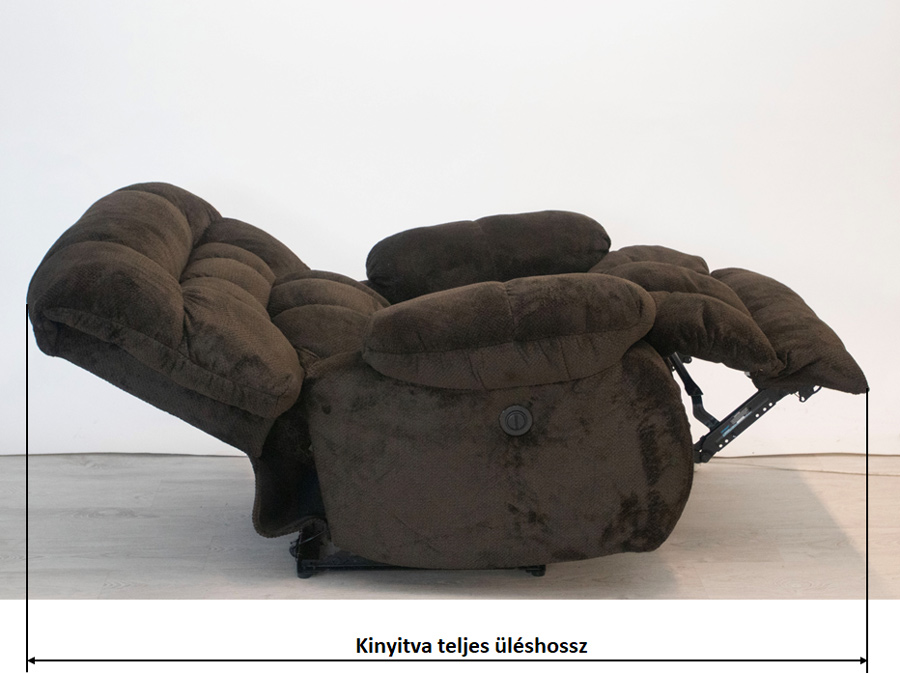 Fotel kinyitva teljes hossz