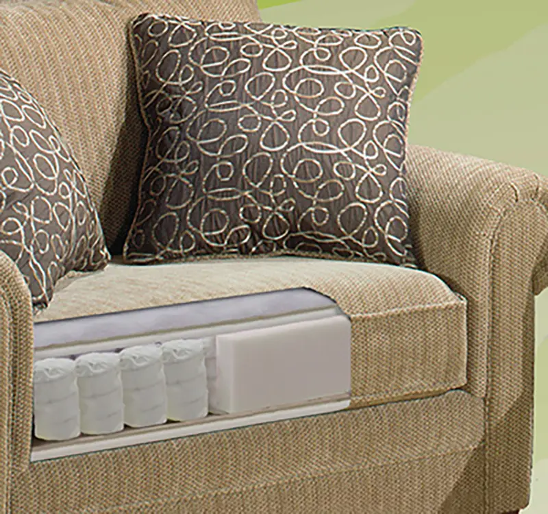 Zsákrugók a fotel ülésben