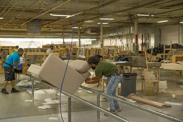 Relax fotel gyártósor